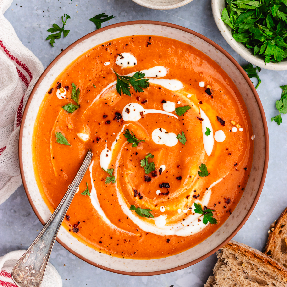 Lip Licking Tomato & Red Pepper Soup