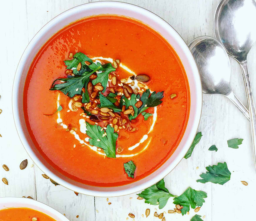 Lip Licking Tomato & Red Pepper Soup